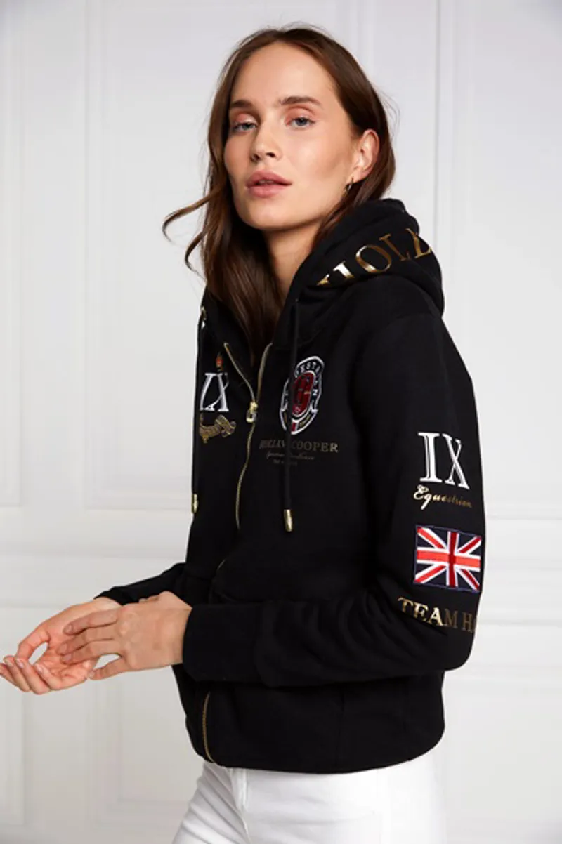 Holland Cooper Team Hoodie Ladies in Black